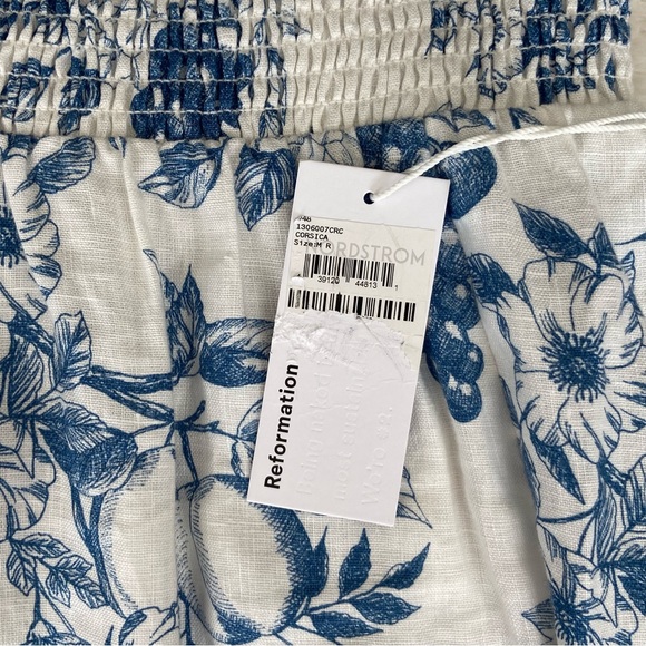 🌿|NWT| Reformation Gitane Linen Dress in Corsica - Picture 10 of 15